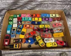 box lot, cars, mix