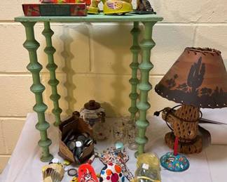 Toys, Lamp, Rattlers , Marbles And More