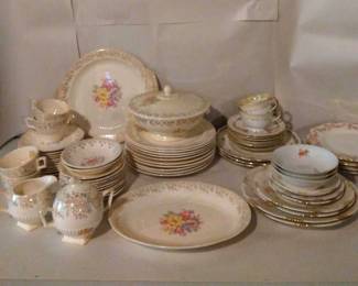 Mixed Flowers And Gold 