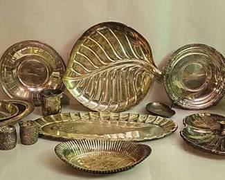 Silver Plate Fish Platter More