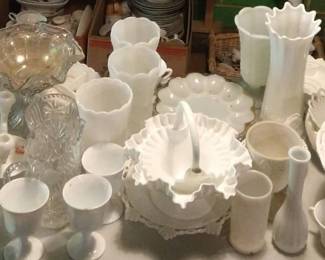 Milk Glass Collection, And More