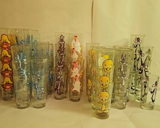 Vintage Looney Toon Glasses Huge Lot