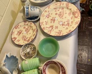Wedgwood, Johnson Bros, Fire King, Spode, Myott,wood