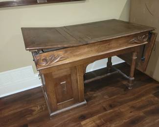 Antique obstetrics table