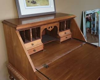 Drop down secretary desk