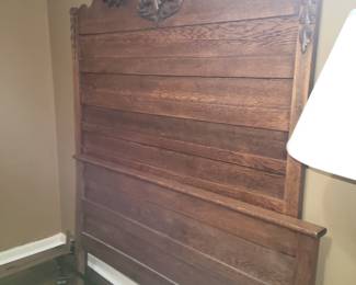 Antique full size bed frame