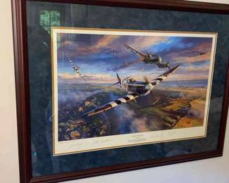 Victory Over Gold by Nicolas Trudgian WWII Aviation Art Signed 100 250 COA