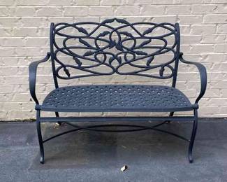 Iron Lightweight Garden Bench