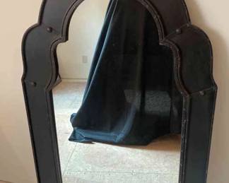 Black Metal Framed Mirror