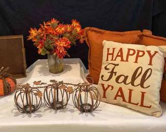 Fall Pumpkins And Pillows