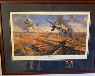 The Battle Of Kursk By Nicolas Trudgian WWII Aviation Art Signed 405 600 COA 