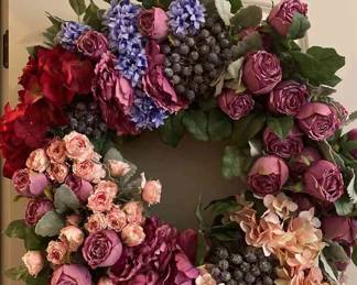Large Rose Spring Wreath