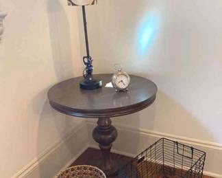Round Side Table, Lamp, And More