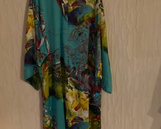 Ladies comfy dress with floral pattern larger size