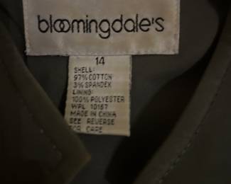 Ladies Jacket Bloomingdales size 14