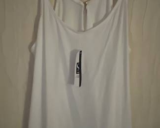 Ladies spaghetti strap blouse larger size