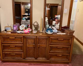 Dresser with mirror