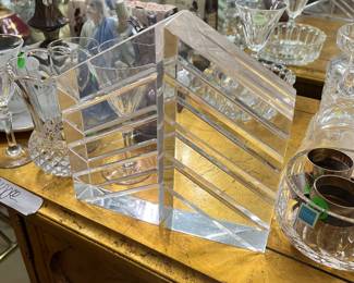 Lucite bookends