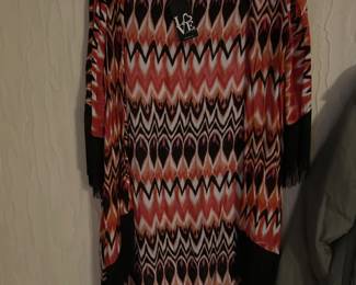 Ladies fringed jacket larger size