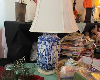 Bombay Style Oriental Lamp, Coca Cola Glasses