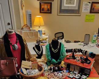 Assorted Costume Jewelry, Womens Clothing, Scarves, Michael Kors Purse