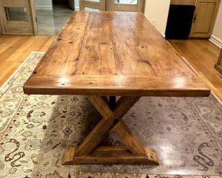 Farmhouse Trestle Dining Table-$800