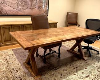 Farmhouse Trestle Dining Table-$800