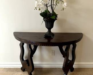 Italian Demilune Console Table-$1200