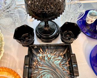 Murano glass ashtray.