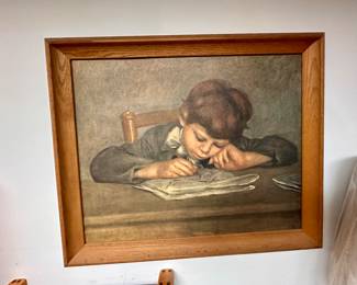 Renoir reproduction, The Artist's Son, Drawing.