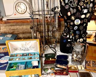 Lots of costume jewelry.