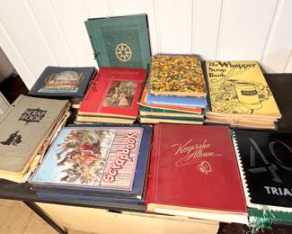 Yearbooks are here, too.