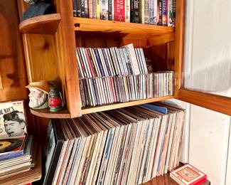 Record's, VHS, C.D's and tapes.