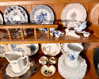 China plates in varying patterns.