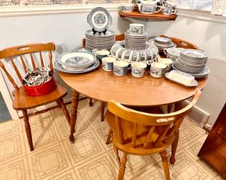 Second dining table & chairs.