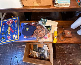 Vintage Boy Scout items.