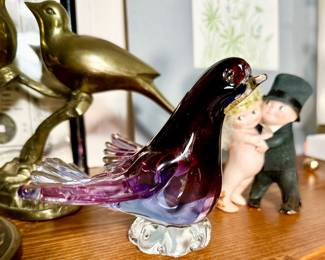Murano glass bird.