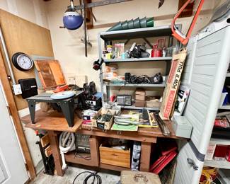 Workbench supplies & tools.