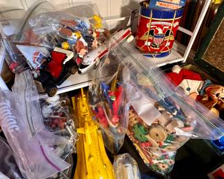 Submarine, Tinker Toys, Legos.