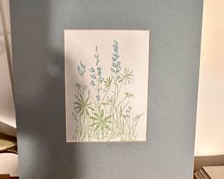 Gwen Frostic floral artwork.