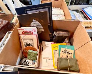 1950's Navy soldiers memorabilia - USS CJ Badger.