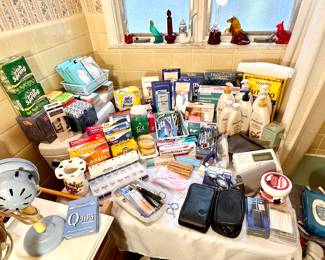 Bathroom care items.
