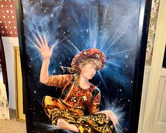 "Sophia Goddess of the Cosmos", original oil on canvas by Susan Teague
