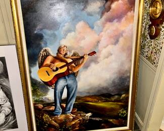 "Angelic Serenade", original oil on canvas by Susan Teague