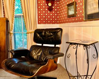 Authentic vintage Herman Miller Eames lounge chair.  It's a little worn, and needs a little attention...but it's real : )