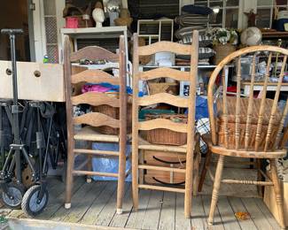 Variety of chairs and a folding wagon!