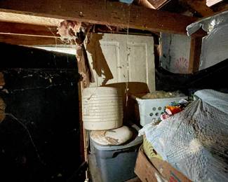 There are some neat solid wood  doors in these barns, be careful digging!