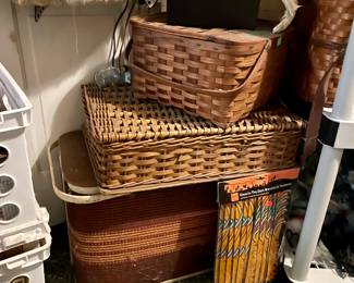 There is more than 1 picnic basket