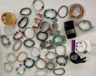 Great variety of bracelets! Sold in bag lots.