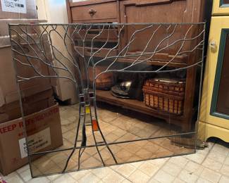 Very nice large stain glass "Tree"